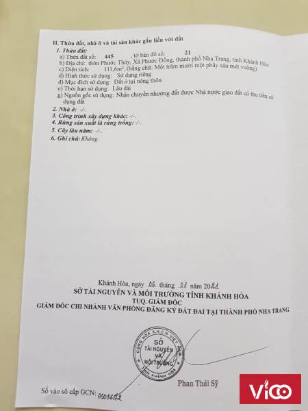 Đất nền thổ cư giá đổ nợ ( đất dân) giá ngợp. Trung Tâm Hành Chính Tp Nha Trang.Khánh Hòa