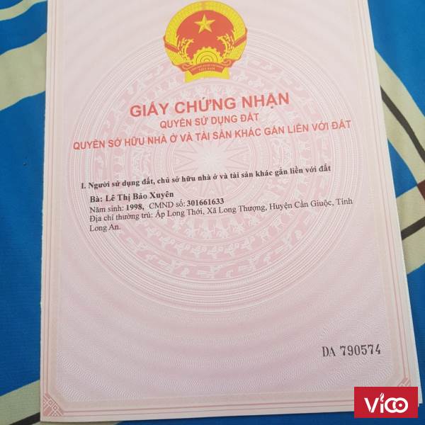 Cần bán lô đất 109m2 tại Long Thượng, Cần Giuộc, Long An, giá tốt