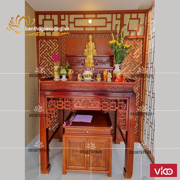 Cách bài trí bàn thờ gia tiên Mẫu bàn thờ đẹp quận 12