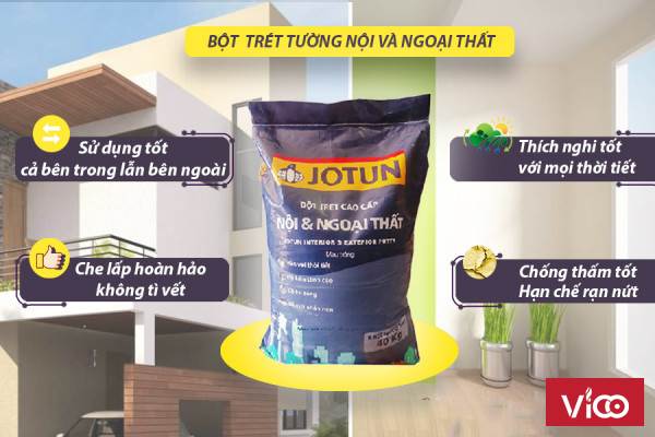 Tại sao nên sử dụng bột trét tường Jotun