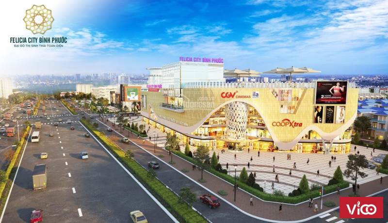 Bán đất dự án Felicia City Bình Phước giá 350tr/nền. Ngân hàng hỗ trợ 50%