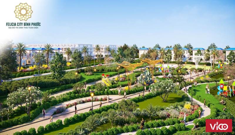 Bán đất dự án Felicia City Bình Phước giá 350tr/nền. Ngân hàng hỗ trợ 50%