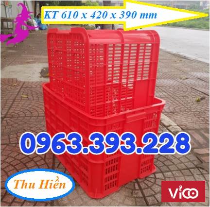 Sọt nhựa rỗng cao 39, sọt nhựa công nghiệp giá rẻ, sóng nhựa HS 005, sọt nhựa cao cấp đựng hàng