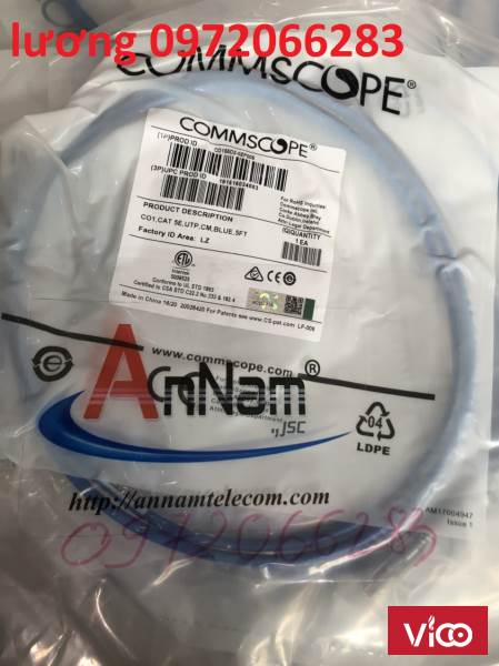 Dây nhảy patch cord Category 5e U/UTP Patch Cord, RJ45 to RJ45, 4pair