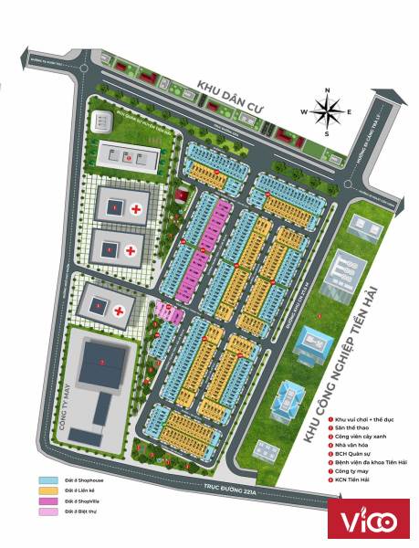 Dự án đất nền Tiền Hải Center City nằm tại trung tâm hành chính công huyện Tiền Hải. Giải pháp nhân