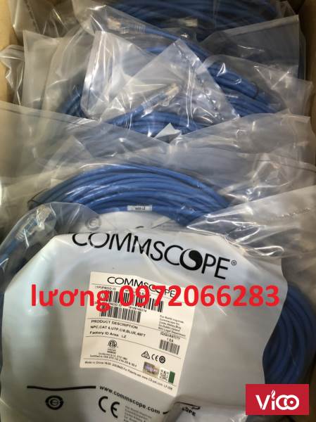 Dây nhảy patch cord Cat6 U/UTP, RJ45, 4 Pair, NonPlenum, Blue, 50FT