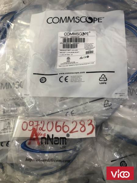 Dây nhảy patch cord Cat6 U/UTP, RJ45, 4 Pair, NonPlenum, Blue, 5FT