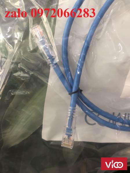 Dây nhảy patch cord Cat6 U/UTP, RJ45, 4 Pair, NonPlenum, Blue, 5FT