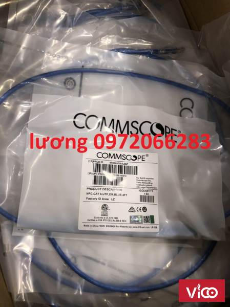 Dây nhảy patch cord Cat6 U/UTP, RJ45, 4 Pair, NonPlenum, Blue, 4FT