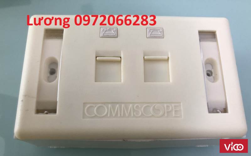 Bộ wallplate 2 port nhânđếmặt bộ outlet đôi