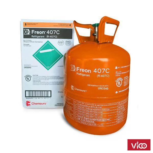Gas R407C Chemours Freon Trung Quốc
