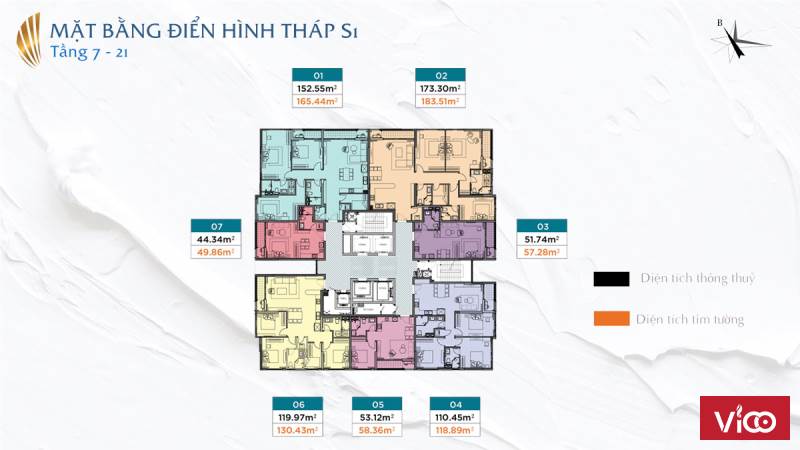 Bán căn hộ S1 702 Sun Thụy Khuê 0912955504