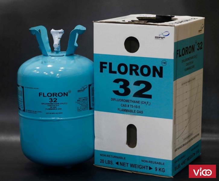 Gas lạnh Floron R32 9kg Ấn Độ