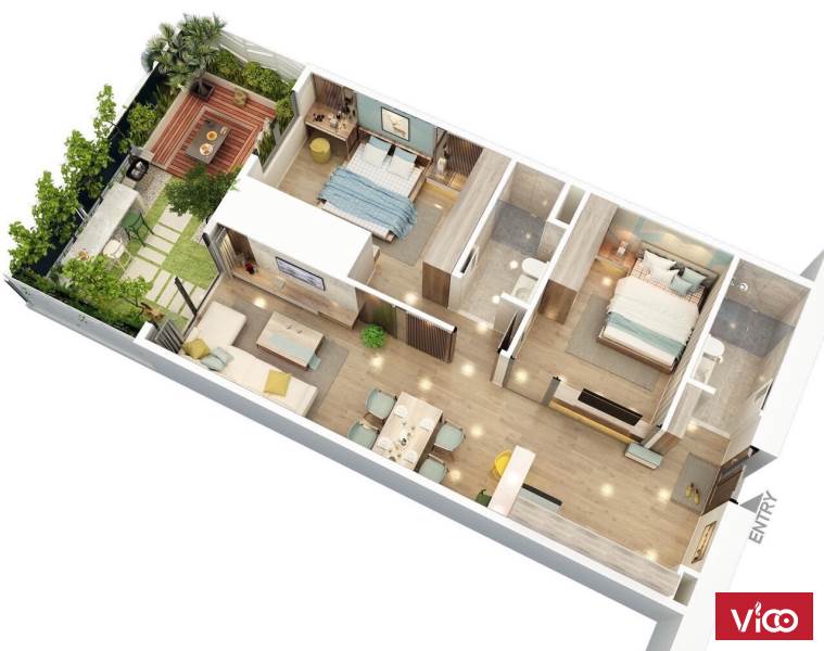 Vợ chồng trẻ cãi nhau, bán căn 2PN 65m đẹp và giá tốt nhất mặt đường Tố Hữu Hà Đông. LH 0984994111