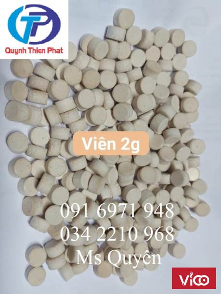 Men vi sinh dạng viên 2g, viên 10g xử lý nước ao xô 10kg của Mỹ giá sỉ