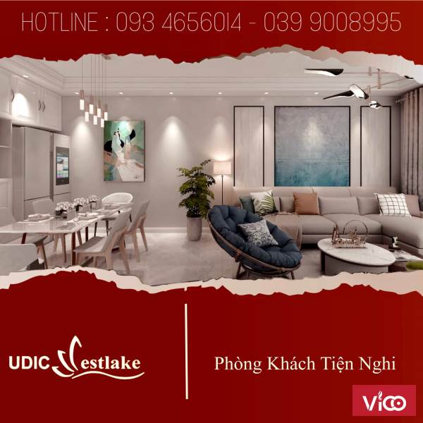CĂN HỘ DUPLEX PENTHOUSE DỰ ÁN UDIC WESTLAKE TÂY HỒ GIÁ 6.9 TỶ.