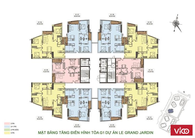 Le Grand Jardin Ưu đãi khủng khi mua căn hộ tại tòa G1, L3