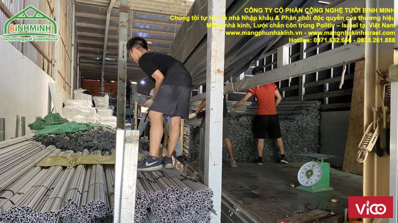 Nẹp nhà kính bình minh,nẹp nhà kính loại tốt, nẹp nhà kính loại dày