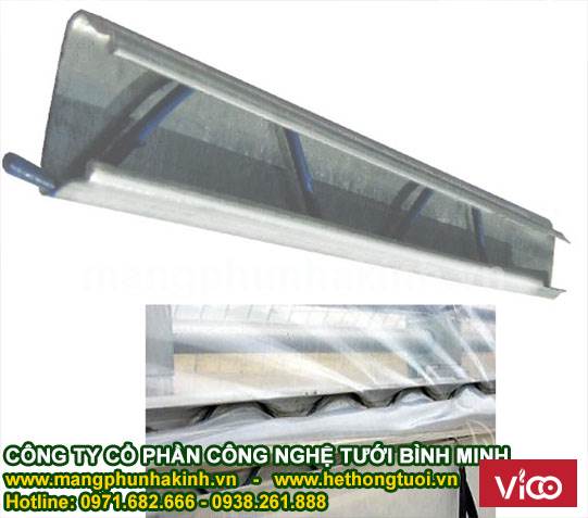 Nẹp nhà kính, nẹp nhà lưới, nẹp cài màng nhà kính, thanh nẹp C và zíc zắc lò xo
