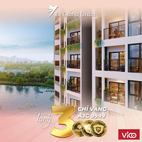 SỞ HỮU NHÀ SANG QUÀ VÀNG NHƯ Ý TẠI LE GRAND JARDIN KHU ĐÔ THỊ SÀI ĐỒNG