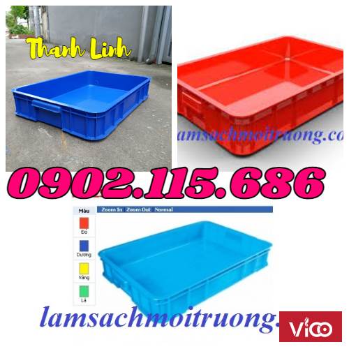 Thùng nhựa cao 10cm, thùng nhựa HS025, thùng nhựa cao 1T