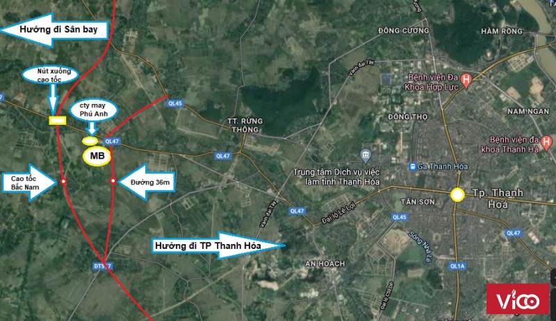 Bán lô đất Mặt đường 36m. MB 650 Đông Khê_Đông Sơn_Thanh Hóa