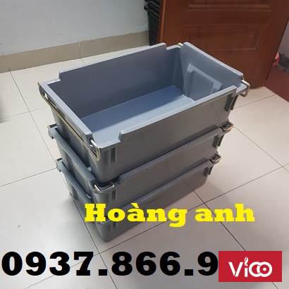 Sọt nhựa quai sắt, khay nhựa A2, giá khay nhựa, thùng nhựa quai sắt tại Bắc Ninh