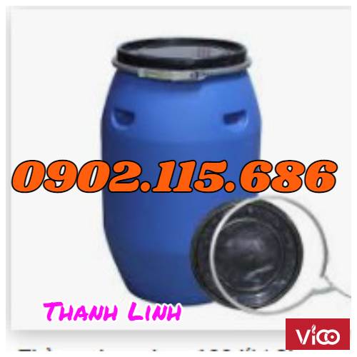 Thùng phuy nhựa, thùng phuy nhựa 100 lít cũ,
