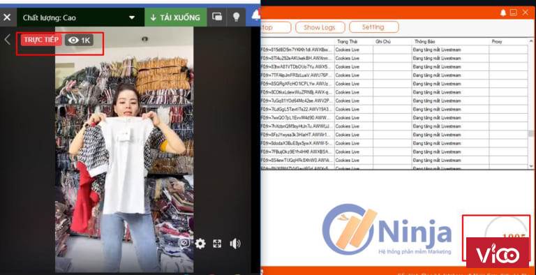 Phần mềm hỗ trợ bán hàng share live stream