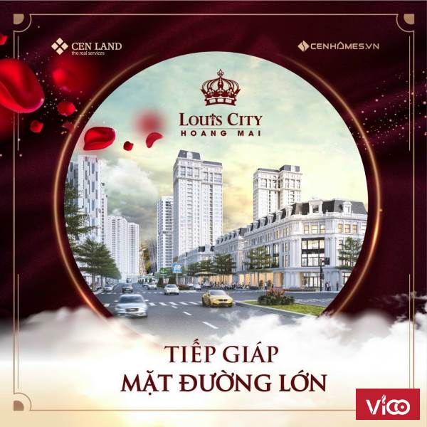 LOUIS CITY HOÀNG MAI Shophouse cách phố cổ 5km Giá chỉ từ 100tr/m2.