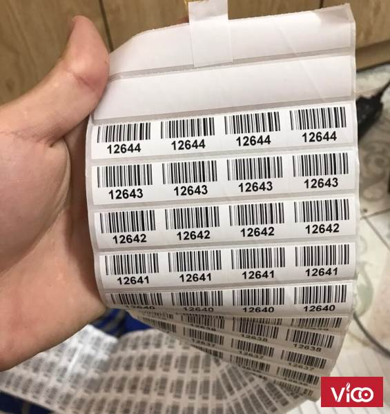 Tem nhãn mã vạch cho lĩnh vực y tế, decal in nhãn y tế