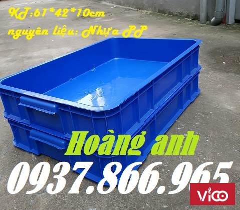 Thùng nhựa đặc trồng rau cao 10cm. thùng nhựa có nắp, khay nhựa, sóng nhựa, sọt nhựa công nghiệp
