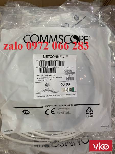 Dây nhảy cat6A/cat7 17 feet dài 5m commscope