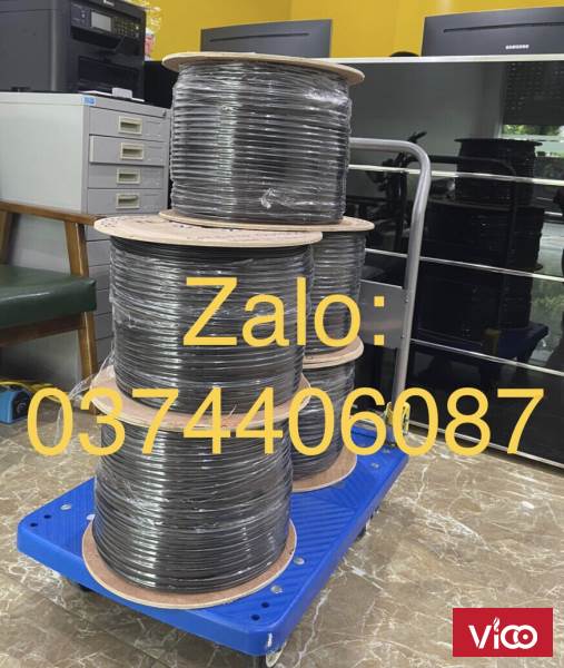 Cáp mạng TEKRONE Cat6 Copper(đồng) ngoài trời có sợi thép cường lực