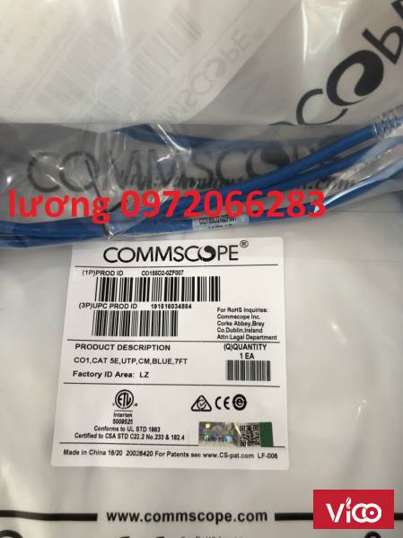Dây nhảy patch cord 2m Commscope(CO155D20ZF007)