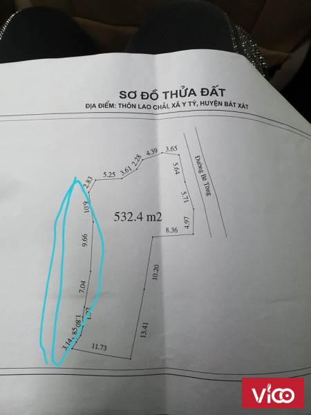 Mảnh đất vàng trong làng đầu tư 532m Lao Chải giá gốc