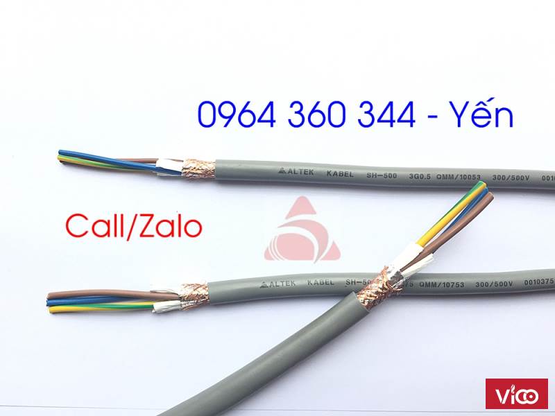 Dây cáp điều khiển bọc nhiễu 3x1.0mm Altek Kabel chính hãng