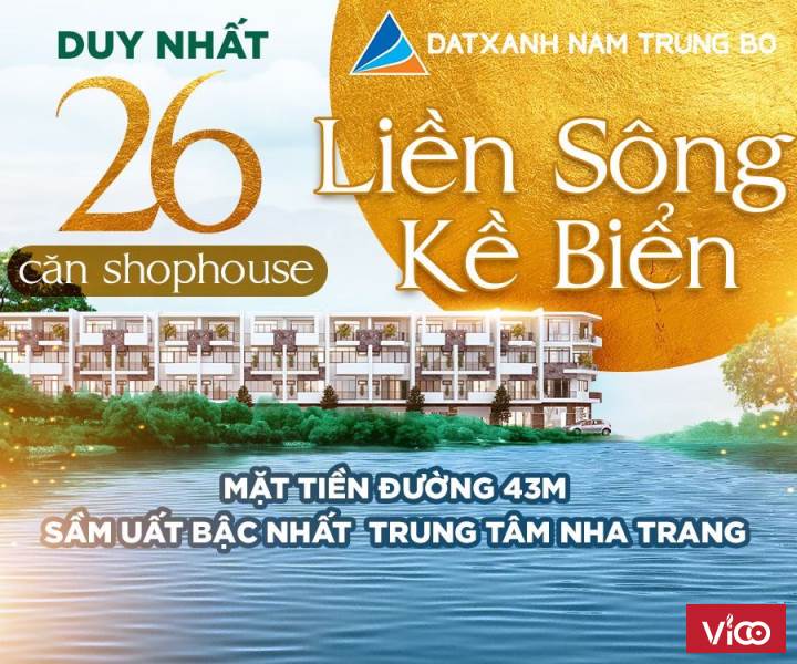 Nhà phố thương mại VCN PHƯỚC LONG hot nhất NHA TRANG trên trục đường 43m( hiện 3 làn đường)