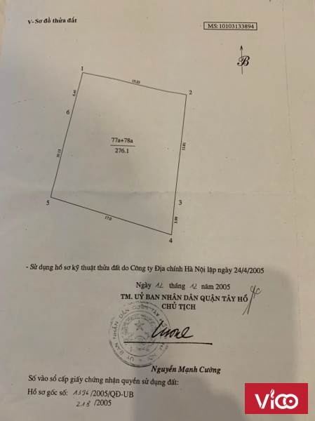 Bán đất 3 mặt thoáng phố Lạc Long Quân siêu rẻ 276 m2 x 32 tỷ kinh doanh đầu tư