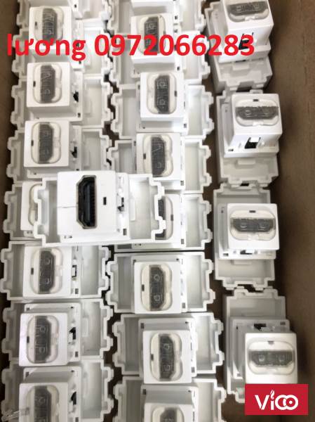 Nhân ổ cắm HDMI loại cắm thẳng và gập 90 độ chuẩn Wide lắp mặt Panasonic