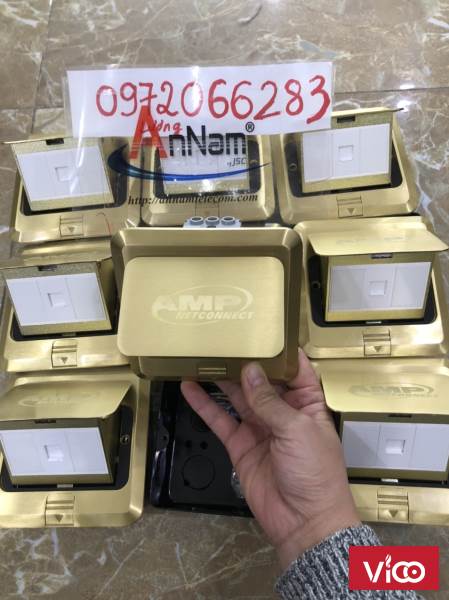 Bộ ổ cắm âm sàn đơn 3 th nhân tùy theo yêu cầu lựa chọn của khách hàng