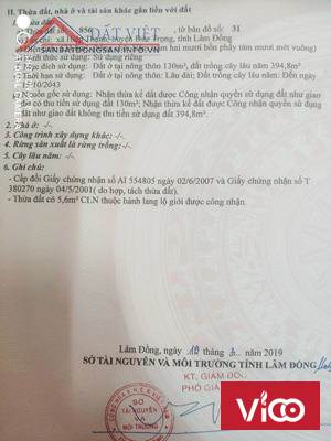 Chính chủ bán Nhà , Đất Hiệp Thạnh , Đức trọng , Lâm Đồng