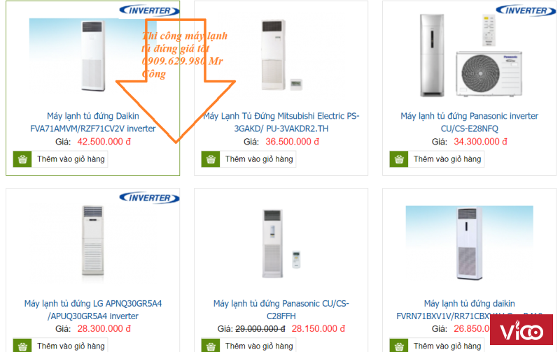 Nhận thầu thi công máy lạnh tủ đứng giá ưu đãi, chung tay vượt qua mùa covid