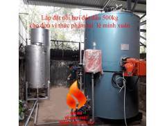 Nồi hơi dầu kiểu đứng Vũ Ngọc Phát