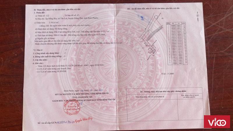 CHỈ CÒN DUY NHẤT 3 SỔ ĐẤT SÀO CẦN BÁN TẠI ẤP ĐỒNG BIA TÂN LỢI ĐỒNG PHÚ BÌNH PHƯỚC