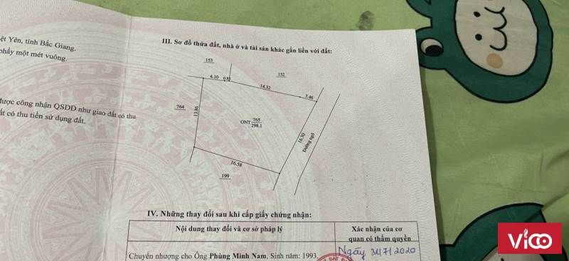 Bán Lô Đất Tại Xã Hoàng Ninh, Huyện Việt Yên, Bắc Giang
