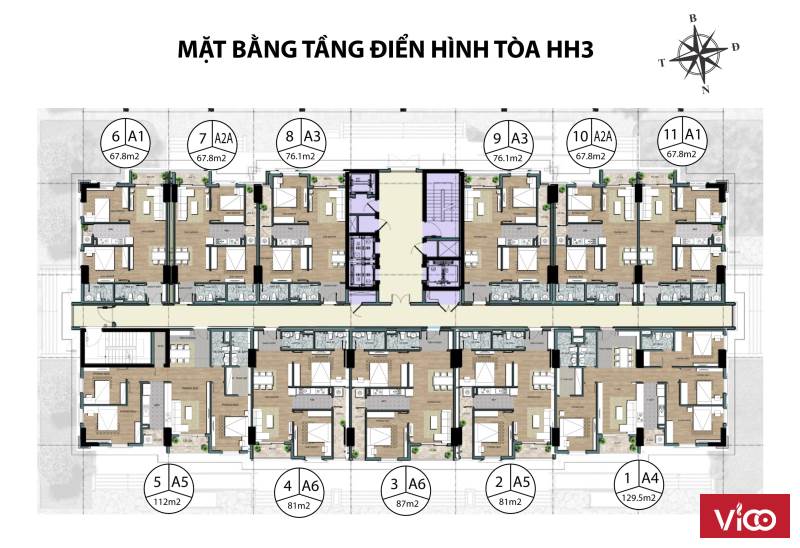 Ra mắt 5 tầng đẹp nhất dự án Chung cư Phạm Văn Đồng