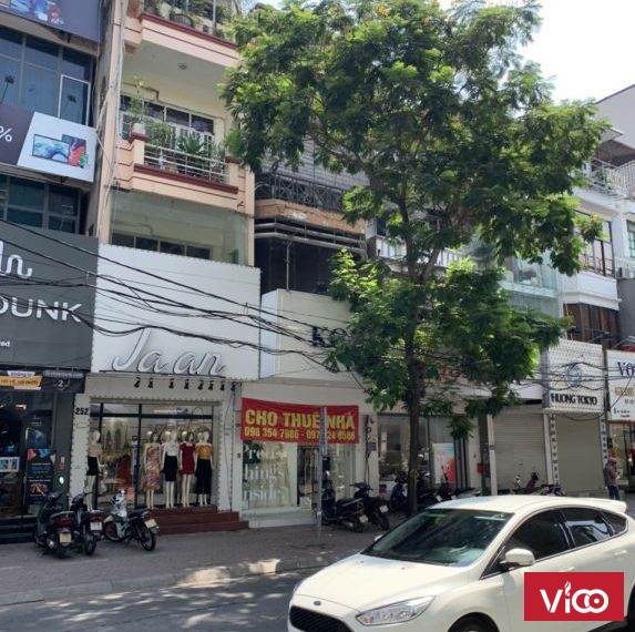 Cho thuê nhà số 250 mặt đường cầu giấy Hà Nôi