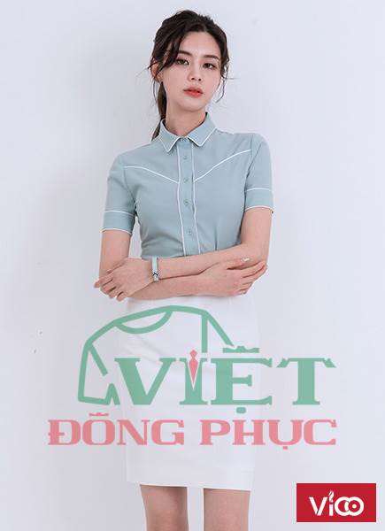 Nhận may sơ mi nữ đồng phục giá rẻ tại Hà Nội Miễn phí thiết kế 100%