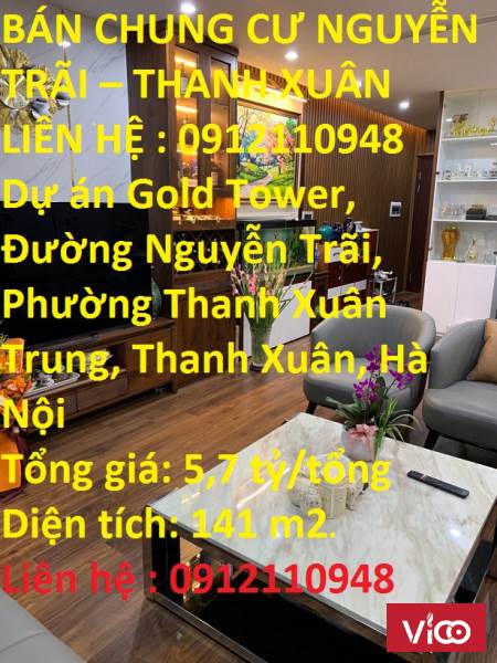 Bán chung cư Nguyễn Trãi Thanh Xuân Hà Nội.